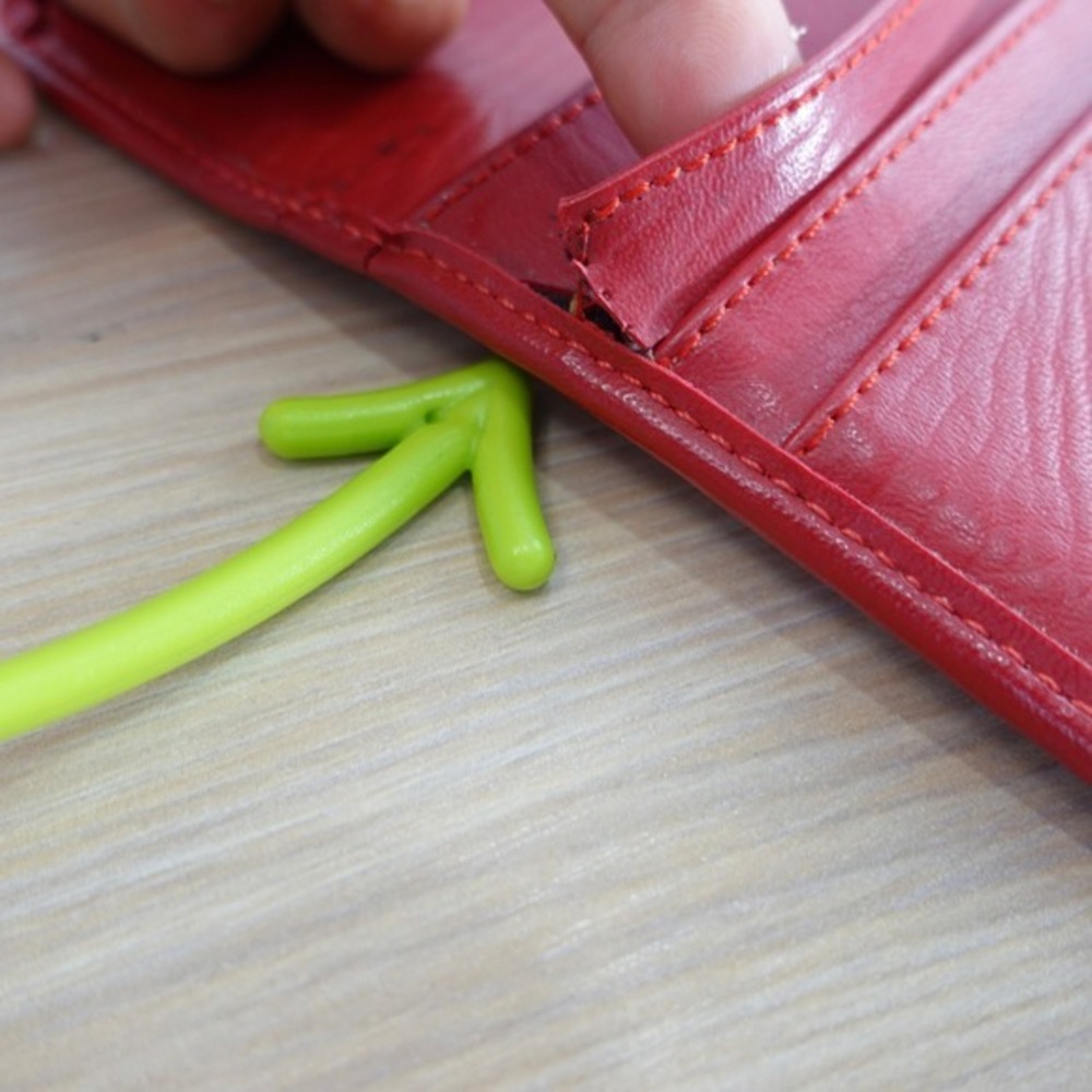 Vintage Coach Wallet Womens Red Clutch Trifold Long Purse Card Check‎ USA FLAWED - Picture 11 of 16
